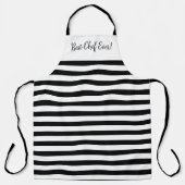 Zwart en wit vet schort (Voorkant)