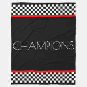 Zwart en wit, vette vormgeving fleece deken (Voorkant)