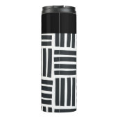 Zwart en wit vetweefsel thermosbeker (Achterkant)