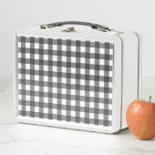 Zwart en wit Vichy print geruite patroon (In situ)