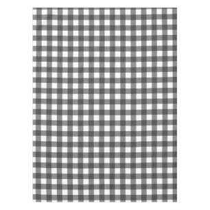 Zwart en wit Vichy print geruite patroon Tafelkleed