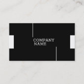 Zwart en wit visitekaartje (Voorkant)