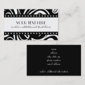 Zwart en wit visitekaartje (Voorkant / Achterkant)