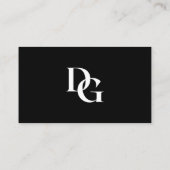 Zwart en wit visitekaartje (Achterkant)