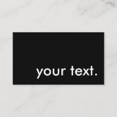 zwart en wit visitekaartje (Achterkant)