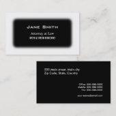 Zwart en wit visitekaartje (Voorkant / Achterkant)