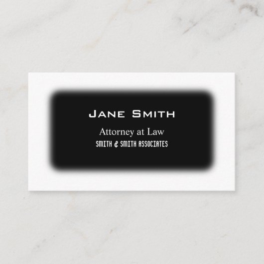 Zwart en wit visitekaartje (Voorkant)