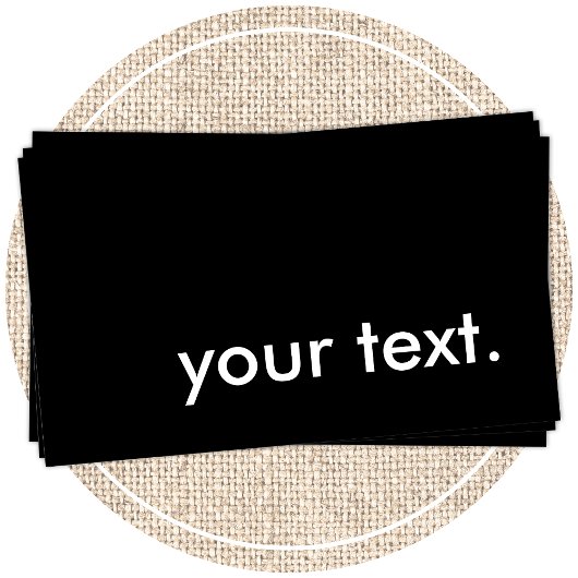 zwart en wit visitekaartje