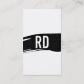 Zwart en wit visitekaartje (Achterkant)