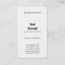 Zwart en wit visitekaartje