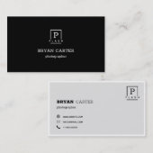 Zwart en wit visitekaartje (Voorkant / Achterkant)