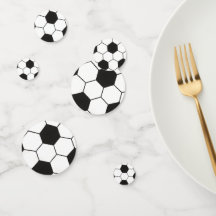 Zwart en Wit Voetbal Patroon Geometrisch