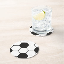 Zwart en Wit Voetbal Patroon Geometrisch