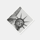 Zwart en wit Vrijheidsbeeld Servet (Hoek)