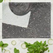 Zwart en wit water- theedoek (Gevouwen)