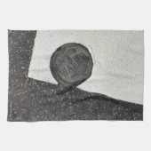 Zwart en wit water- theedoek (Horizontaal)