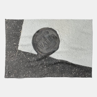 Zwart en wit water- theedoek