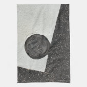 Zwart en wit water- theedoek (Verticaal)