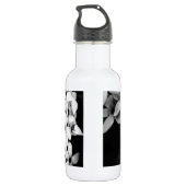 Zwart en wit waterfles (Achterkant)