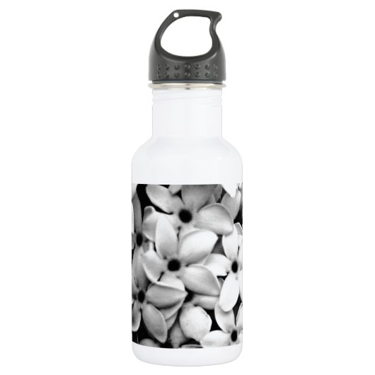 Zwart en wit waterfles (Voorkant)
