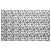 Zwart en Wit Wildflower Stof (Fat Quarter)
