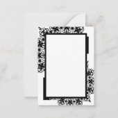 Zwart en Wit Woordzoeken Bedankt Notitiekaartje (Achterkant)