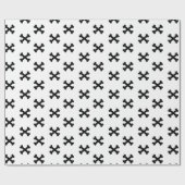 Zwart en Wit X Mark Inpakpapier (Vlak)
