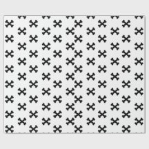Zwart en Wit X Mark Inpakpapier