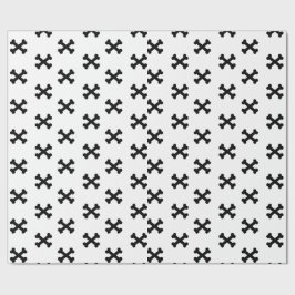 Zwart en Wit X Mark Inpakpapier