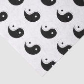 Zwart en Wit Yin Yang Mindfulness Yogi Tissuepapier (Detail)
