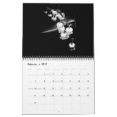 Zwart. en witte agenda kalender (Feb 2027)