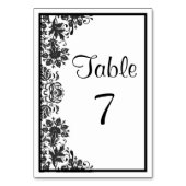 Zwart en Witte Bloemendamask | Trouwjurk op Maat Kaart (Achterkant)