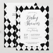 Zwart en Witte Diamant Argyle Geslachtsneutraal Kaart (Voorkant / Achterkant)