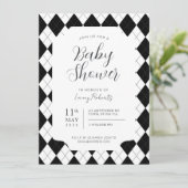 Zwart en Witte Diamant Argyle Geslachtsneutraal Kaart (Staand voorkant)