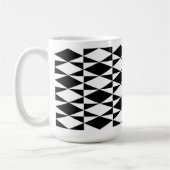 Zwart En Witte Diamant Koffiemok (Links)