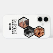 Zwart en Witte Moeder Opgericht Hexagon 3 foto Case-Mate iPhone Case (Achterkant (horizontaal))