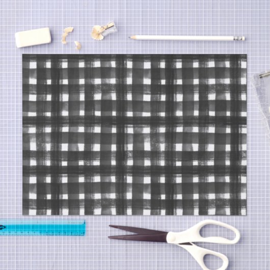 ZWART- EN WITTE PLAATTERS TISSUEPAPIER (Craft)