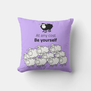 Zwart en witte schapen kussen