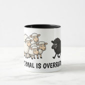 Zwart en Witte Schapen Mok (Midden)