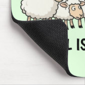 Zwart en Witte Schapen Muismat (Hoek)