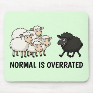 Zwart en Witte Schapen Muismat