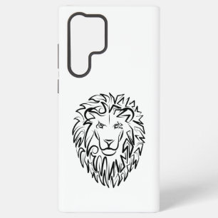 Zwart en Witte Stam Leeuw Samsung Galaxy Hoesje