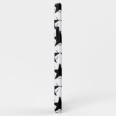 Zwart en Witte Sterren Cirkel Geometrisch Patroon Case-Mate iPhone Case (Achterkant/rechts)