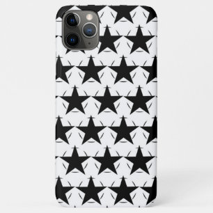 Zwart en Witte Sterren Cirkel Geometrisch Patroon Case-Mate iPhone Case