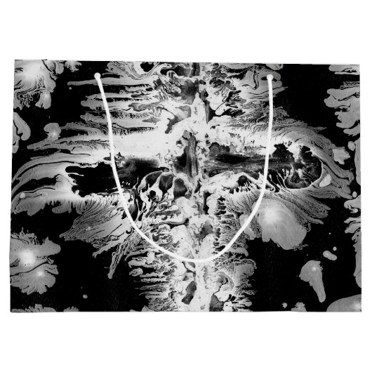 Zwart en wittekorters groot cadeauzakje (Achterkant)