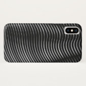 zwart en zilver abstract patroon Case-Mate iPhone case (Achterkant (horizontaal))