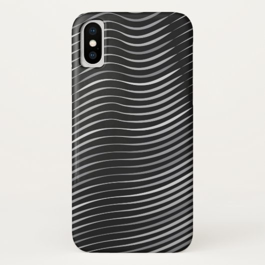 zwart en zilver abstract patroon Case-Mate iPhone case (Achterkant)