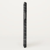 zwart en zilver abstract patroon Case-Mate iPhone case (Achterkant / rechts)