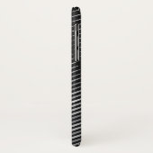 zwart en zilver abstract patroon Case-Mate iPhone case (Achterkant/links)
