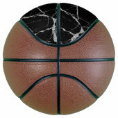 Zwart en zilver adermarmer basketbal (Rechts)
